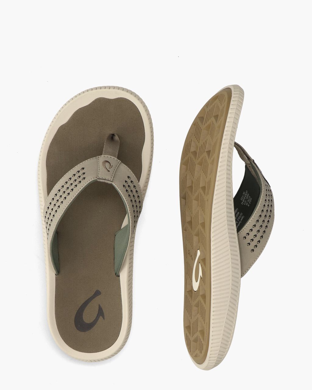 Olukai Ulele Grijs Herenslippers