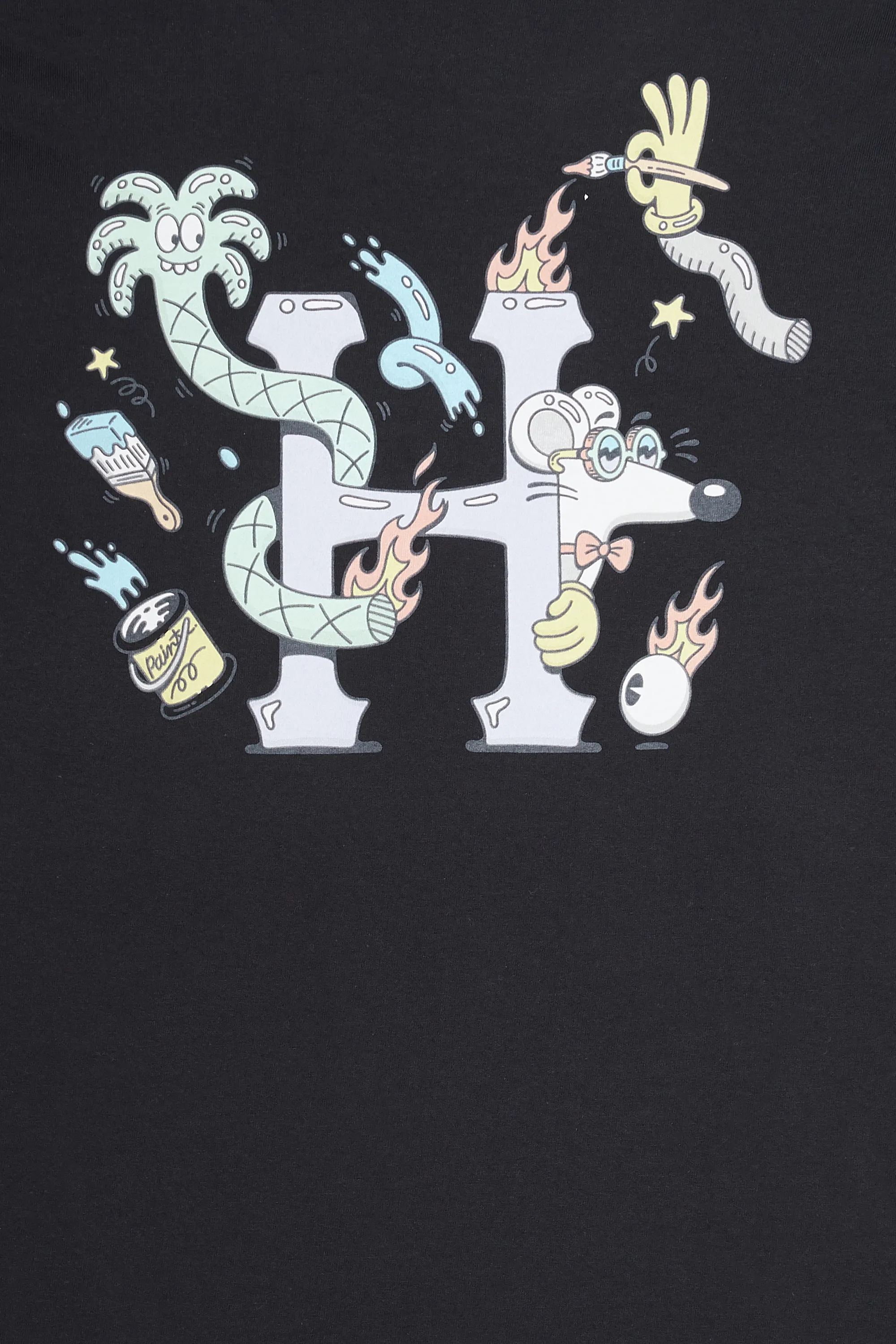 HUF T-shirt STEVEN HARRINGTON Noir