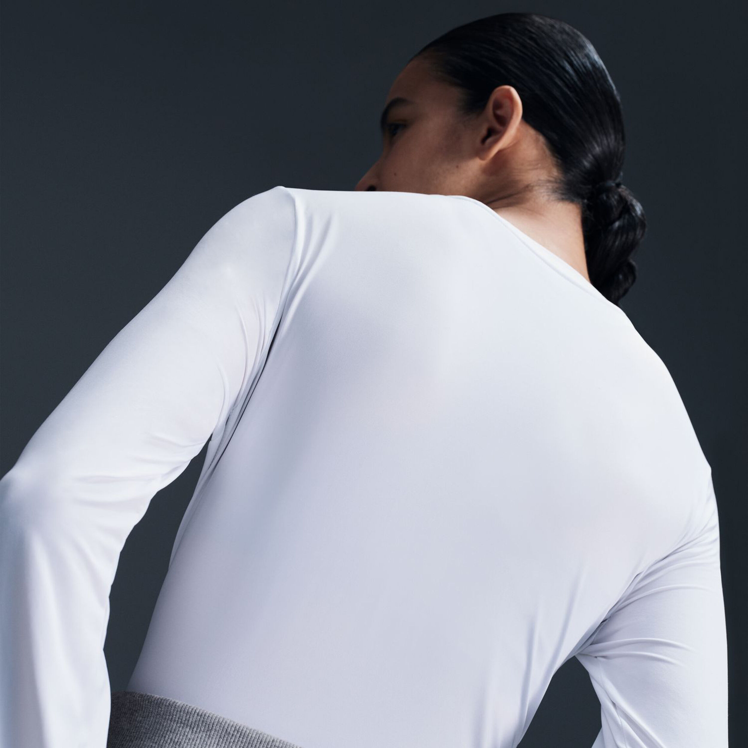 Nike One Dri-Fit Haut Manches Longues Femmes - Blanc , Noir