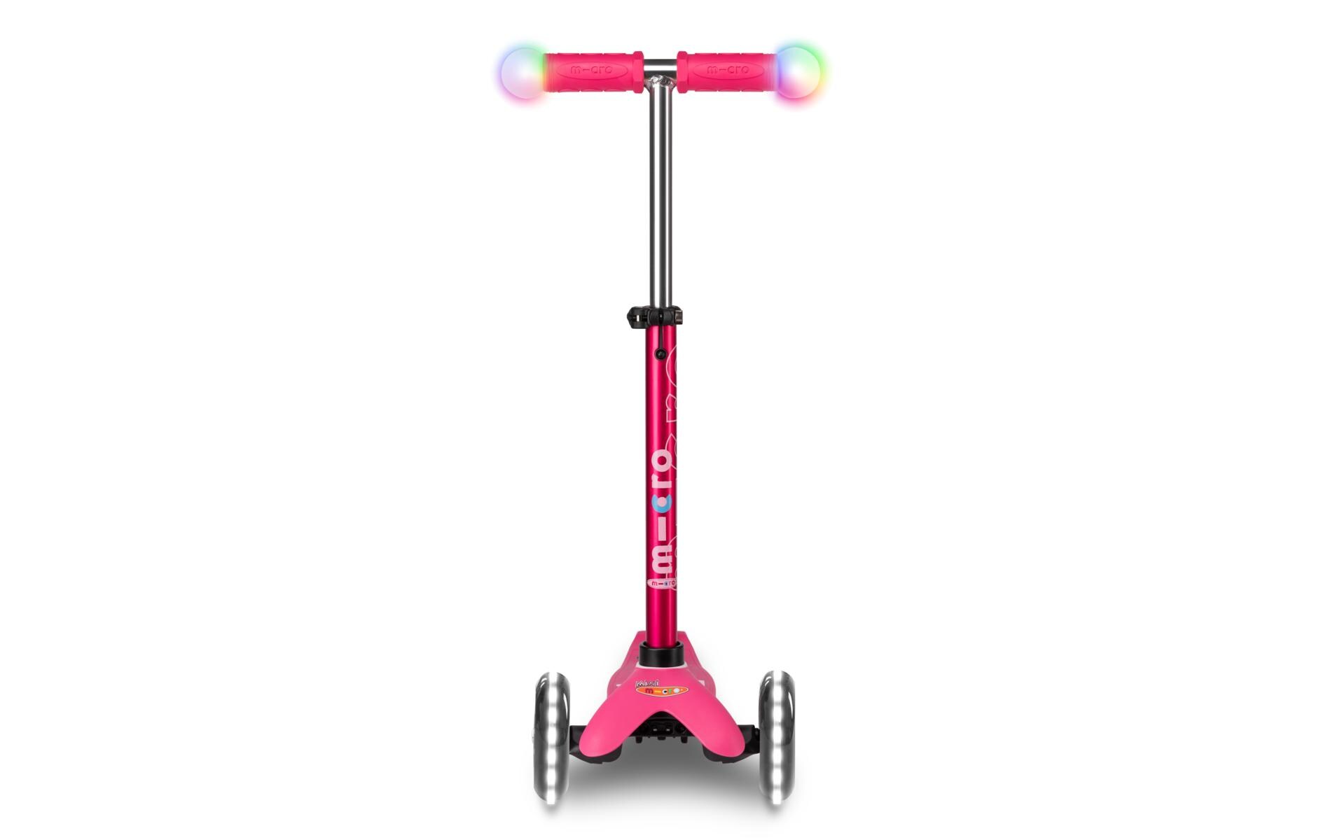 Kickboard Mini Deluxe Magic Pink, LED<br>Magischer Fahrspass auf drei Rädern – Pink