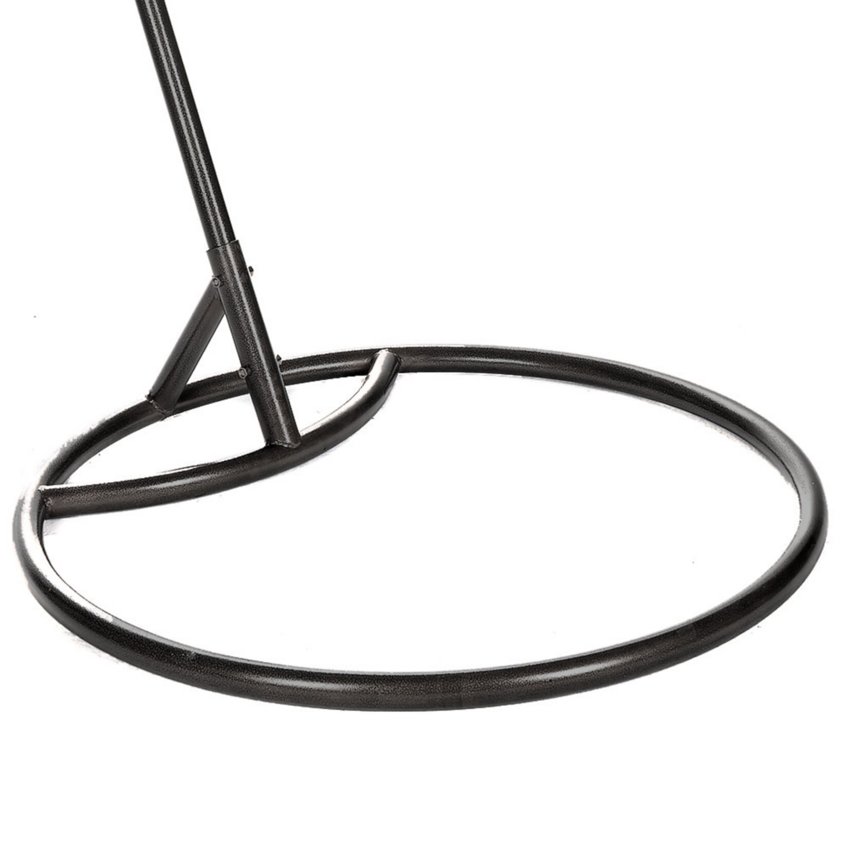 Home Deluxe Cielo Polyrattan Hängesessel mit Gestell, Korb grau