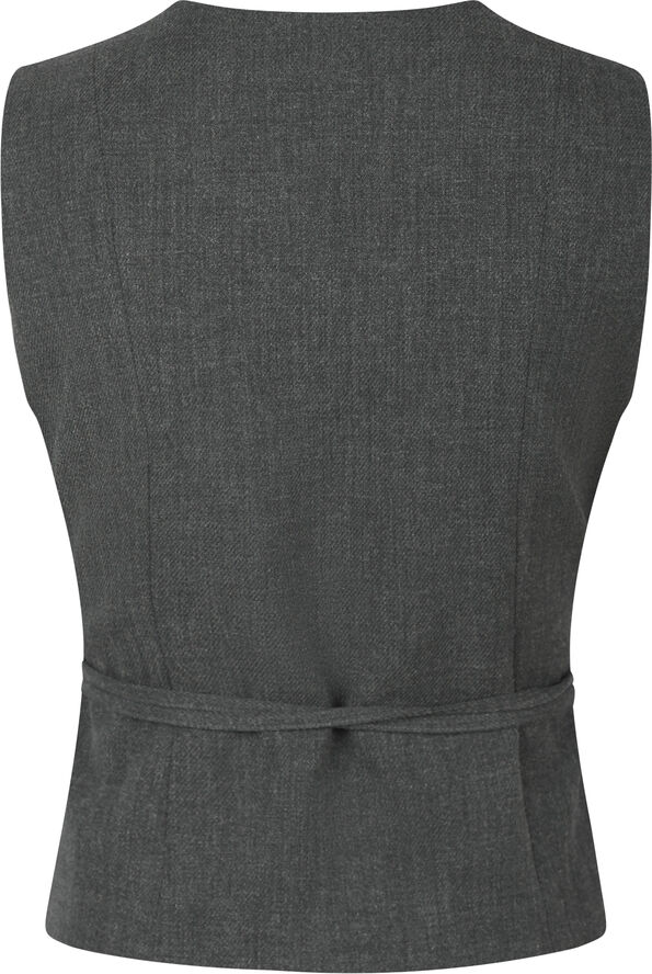 Neo Noir Samara Wrap Waistcoat Antracit