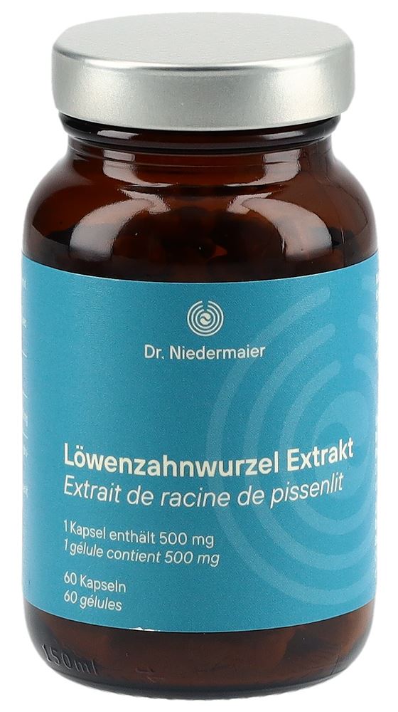Dr. Niedermaier Löwenzahnwurzel Extrakt<br>60 Stück, Dose, Kapsel