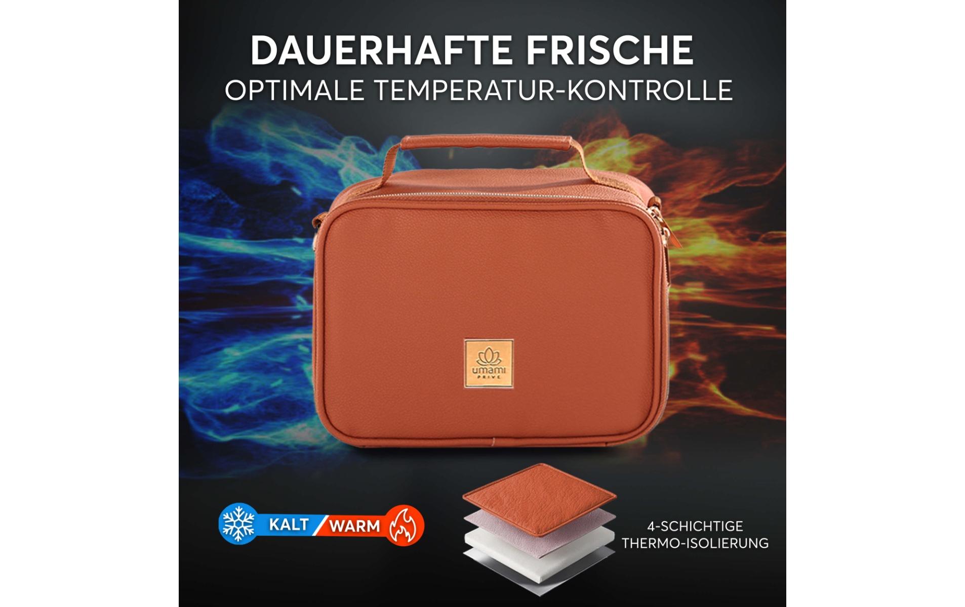 Lunchbox Thermocase Elegant Brown PremiumIsolierte Lunchbox mit ergonomischem Griff