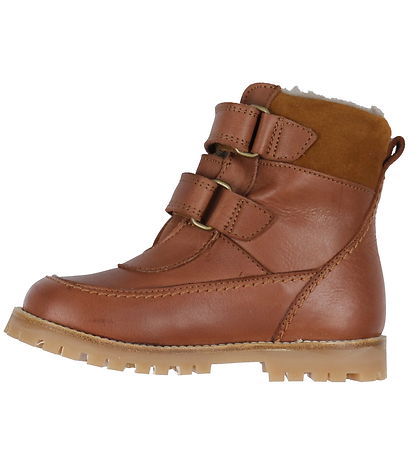 Pom Pom Winterstiefel Mit Futter - Klettband Stiefel Tex - Dark