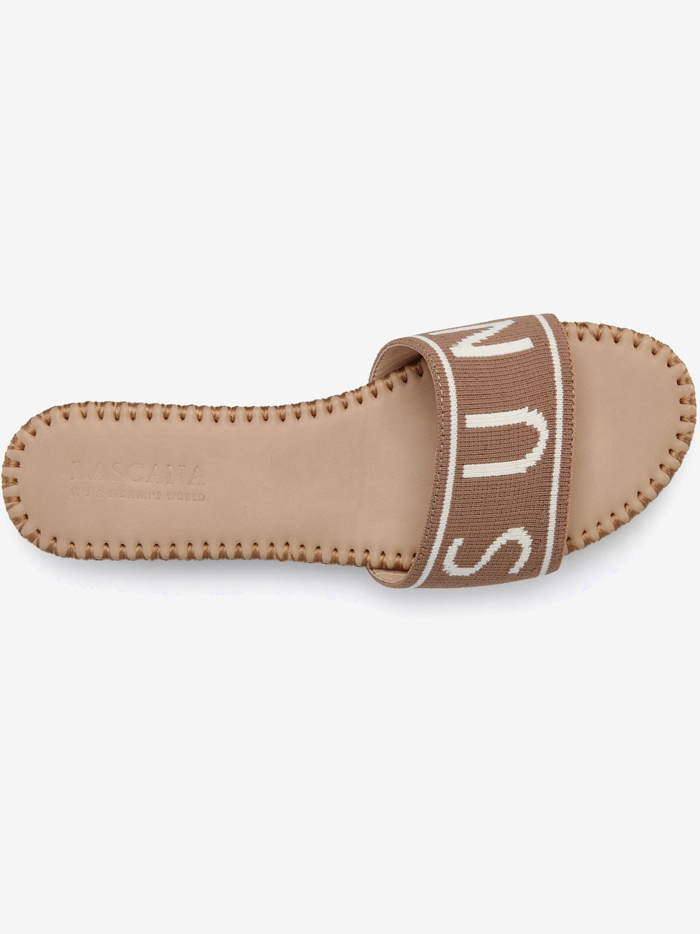 Jolies mules avec inscription et design tendance