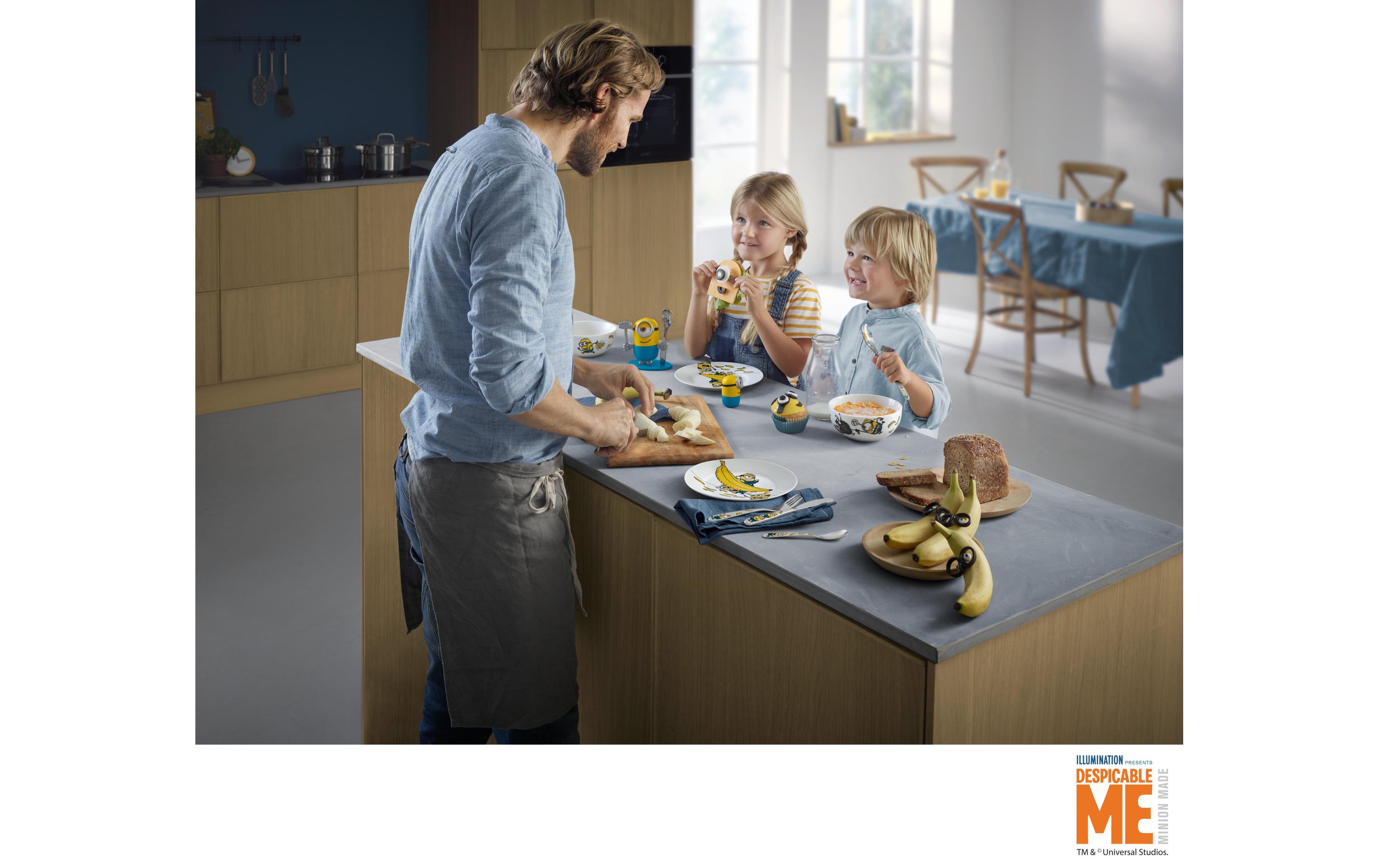 Kinderbesteckset Minions 4-teiligBesteck für Kinder