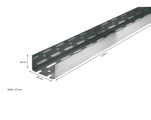 Knauf UA verstevigingsprofiel 2600 x 50 x 40 mm