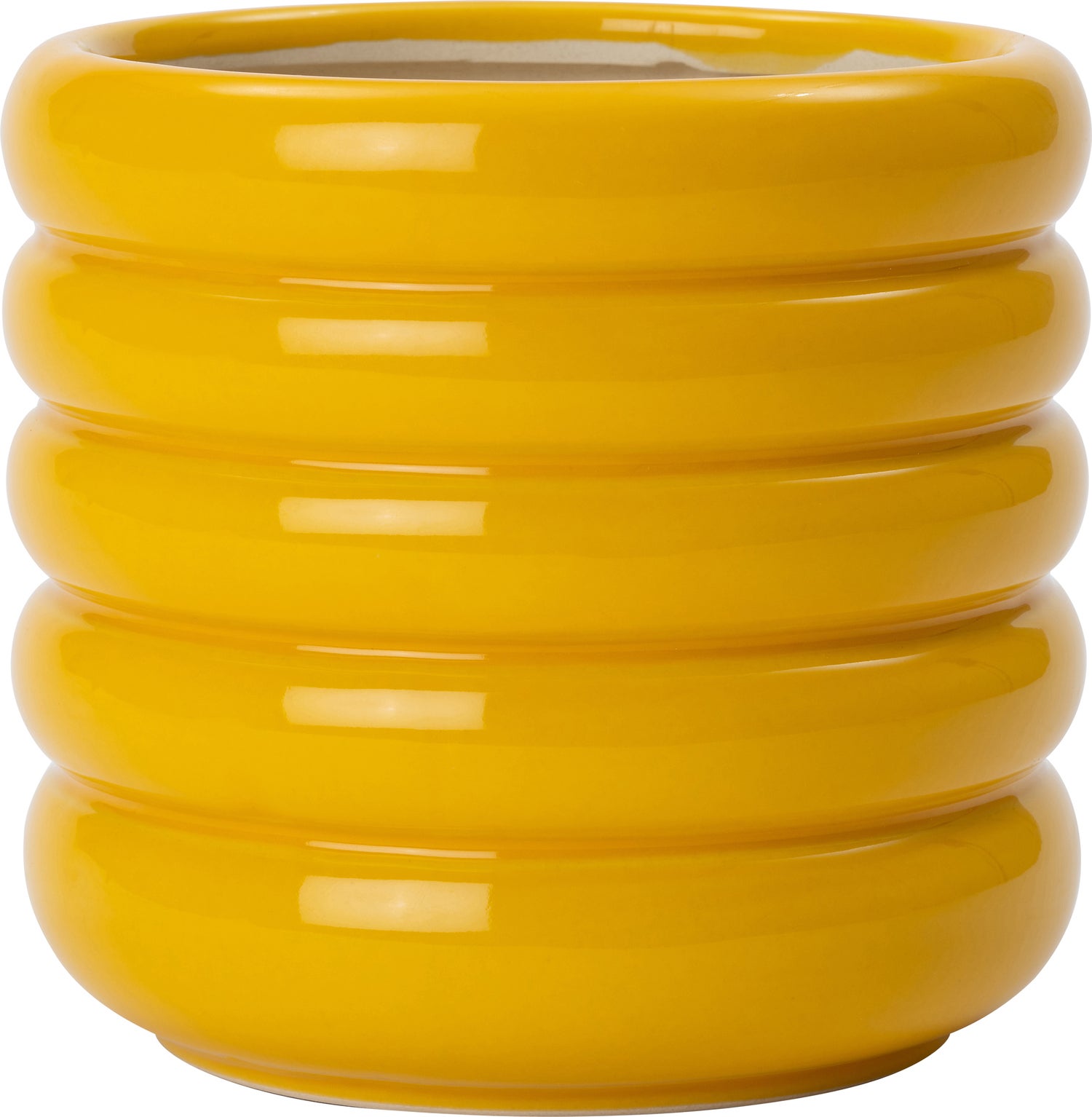 Intratuin bloempot Ilva geel D 7 H 7 cm