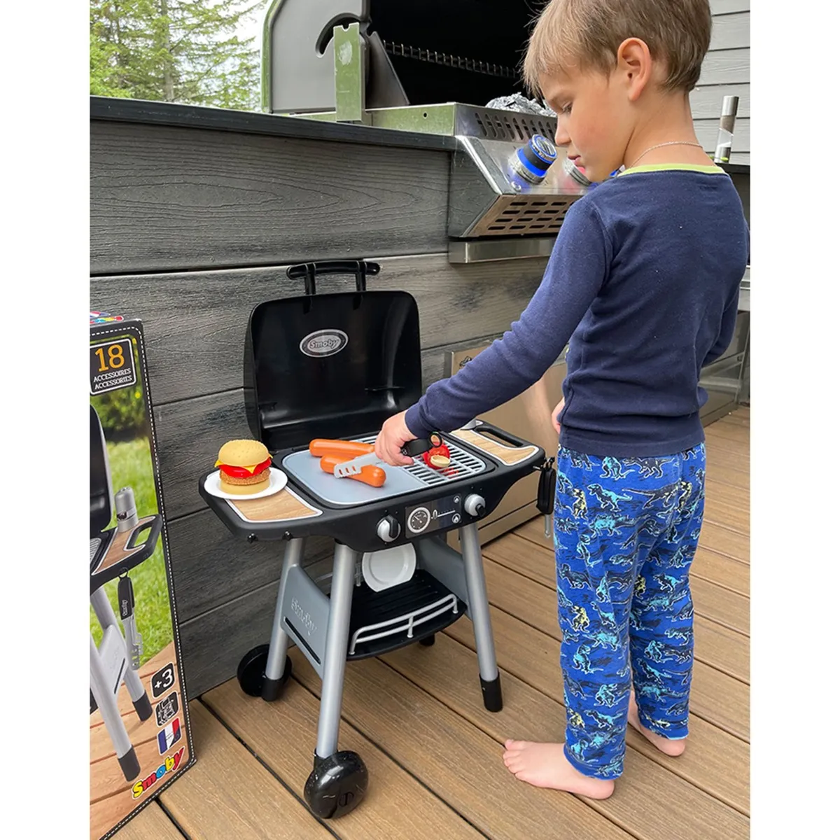 Smoby Barbecue avec 18 Accessoires
