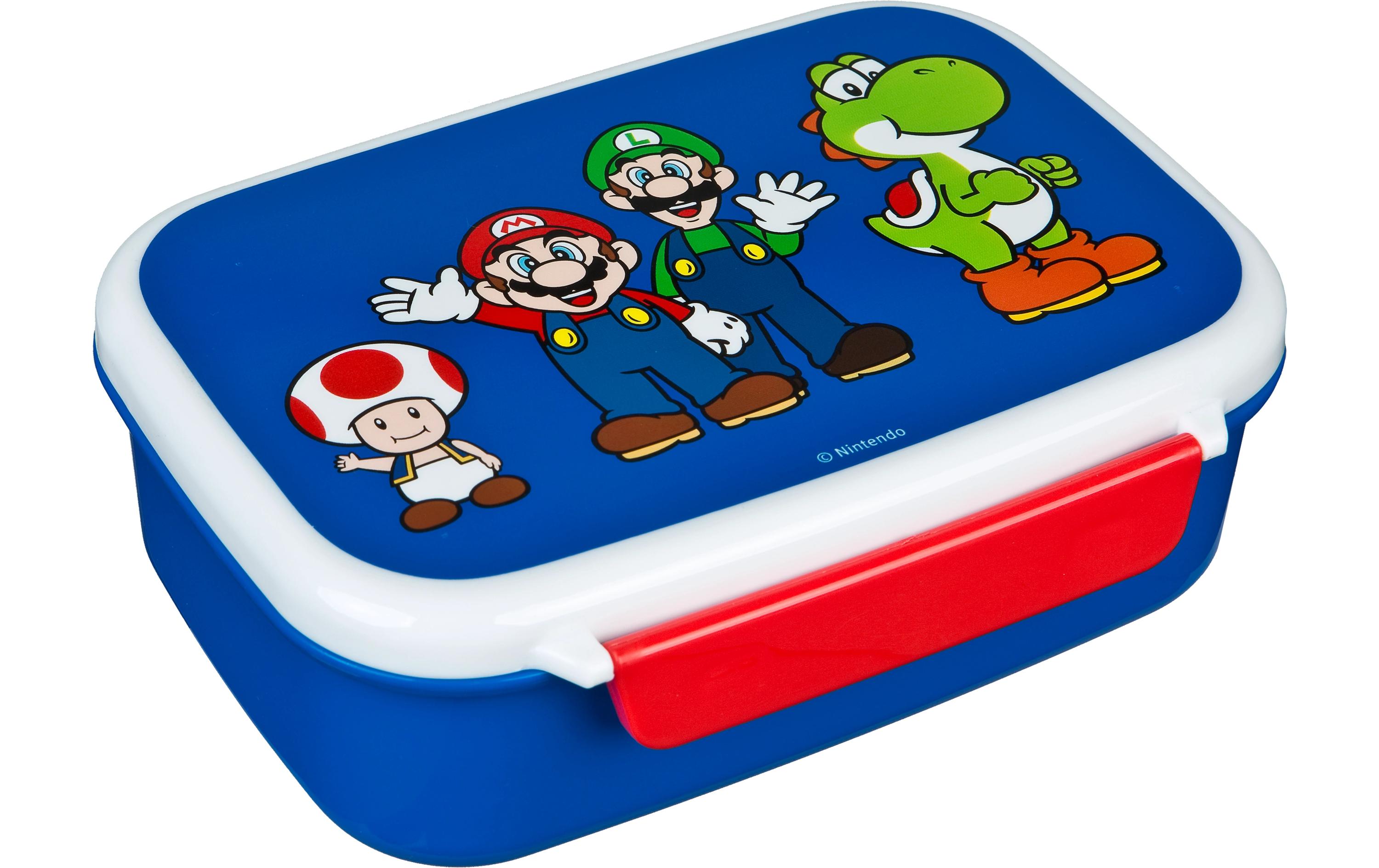 Lunchbox Super Mario Dunkelblau/WeissBrotzeitdose