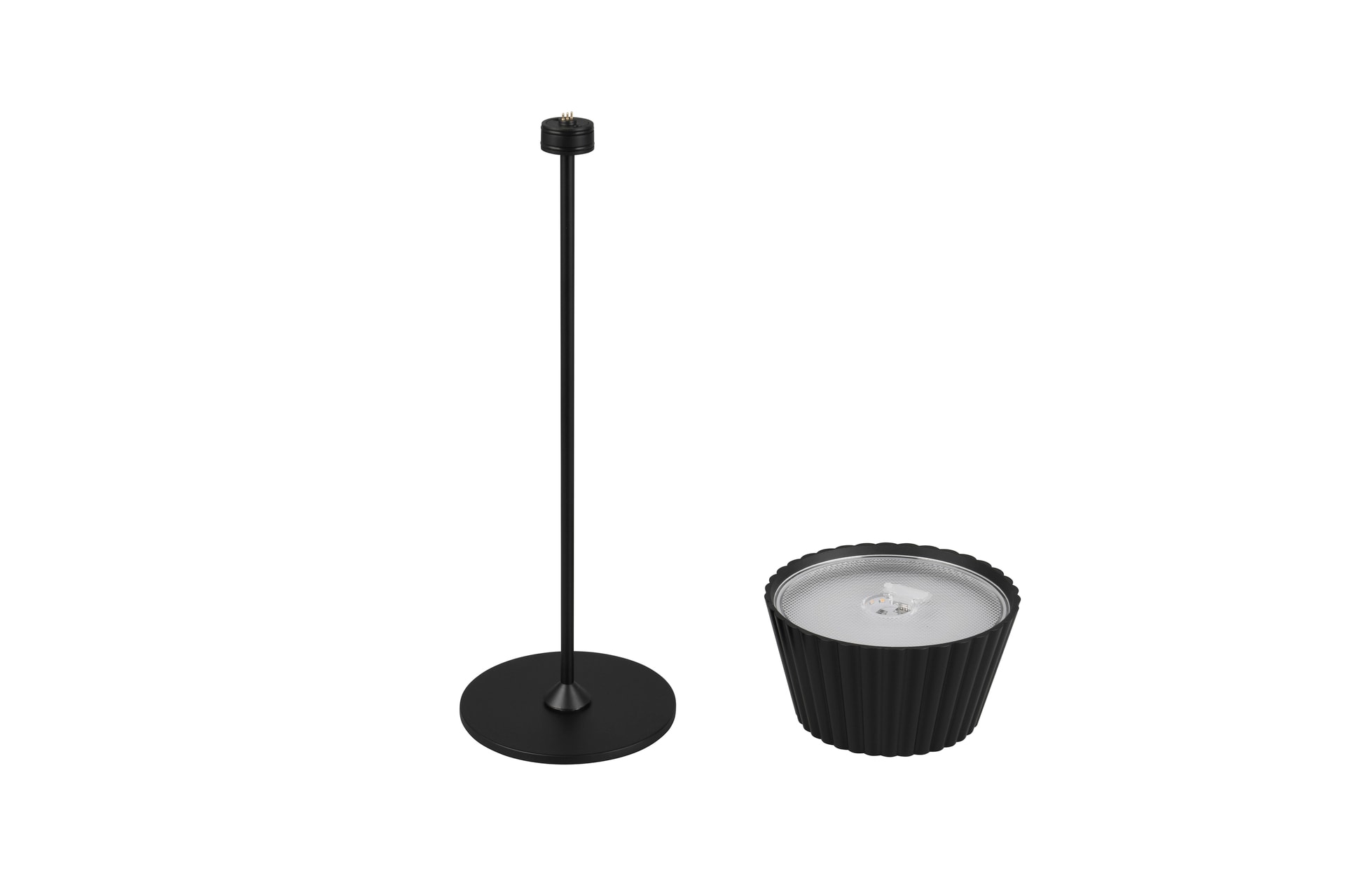 RL Akku LED Tischlampe SUAREZ 2-teilig schwarz