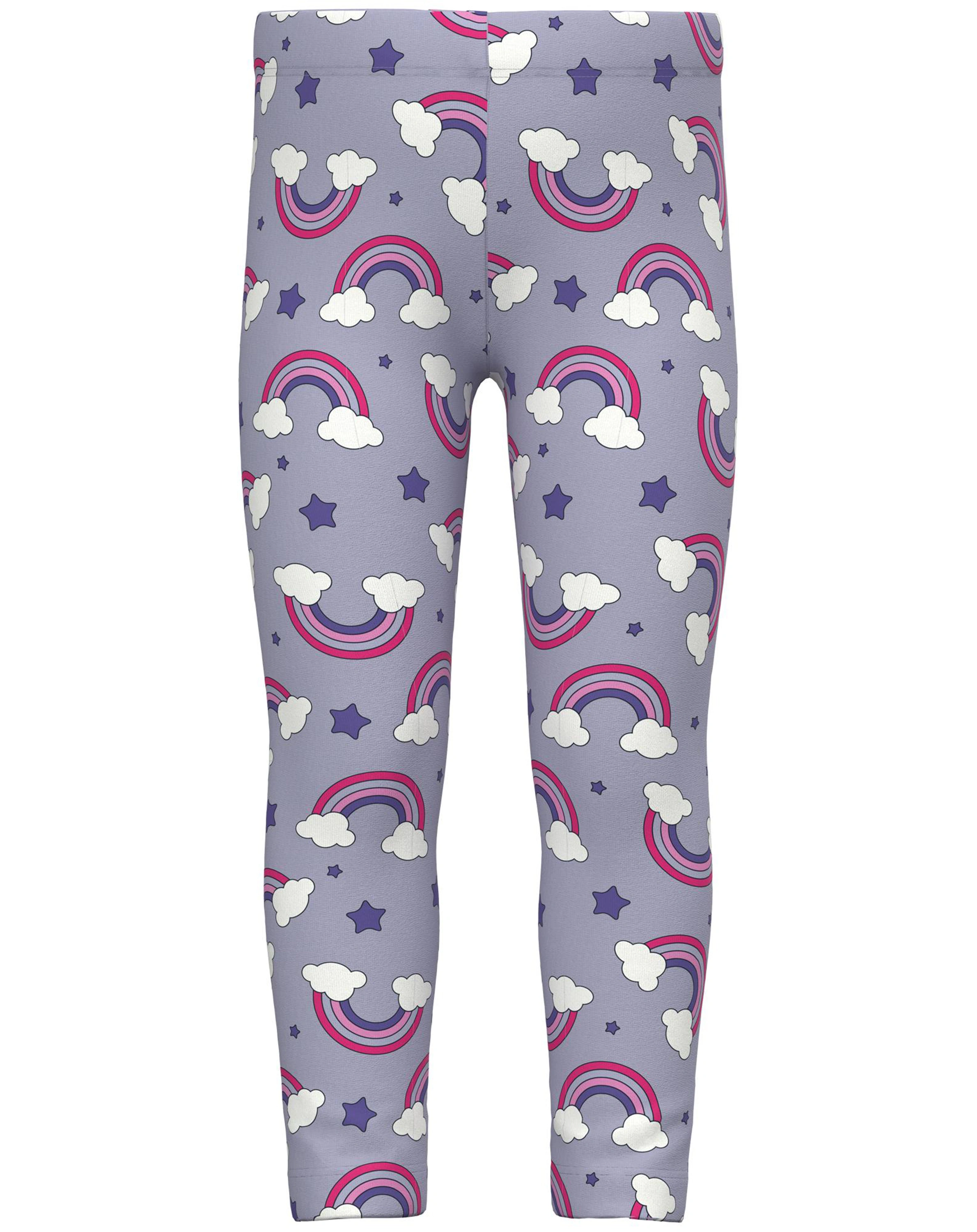 Leggings NMFVIVIAN - RAINBOW AOP in cosmic sky