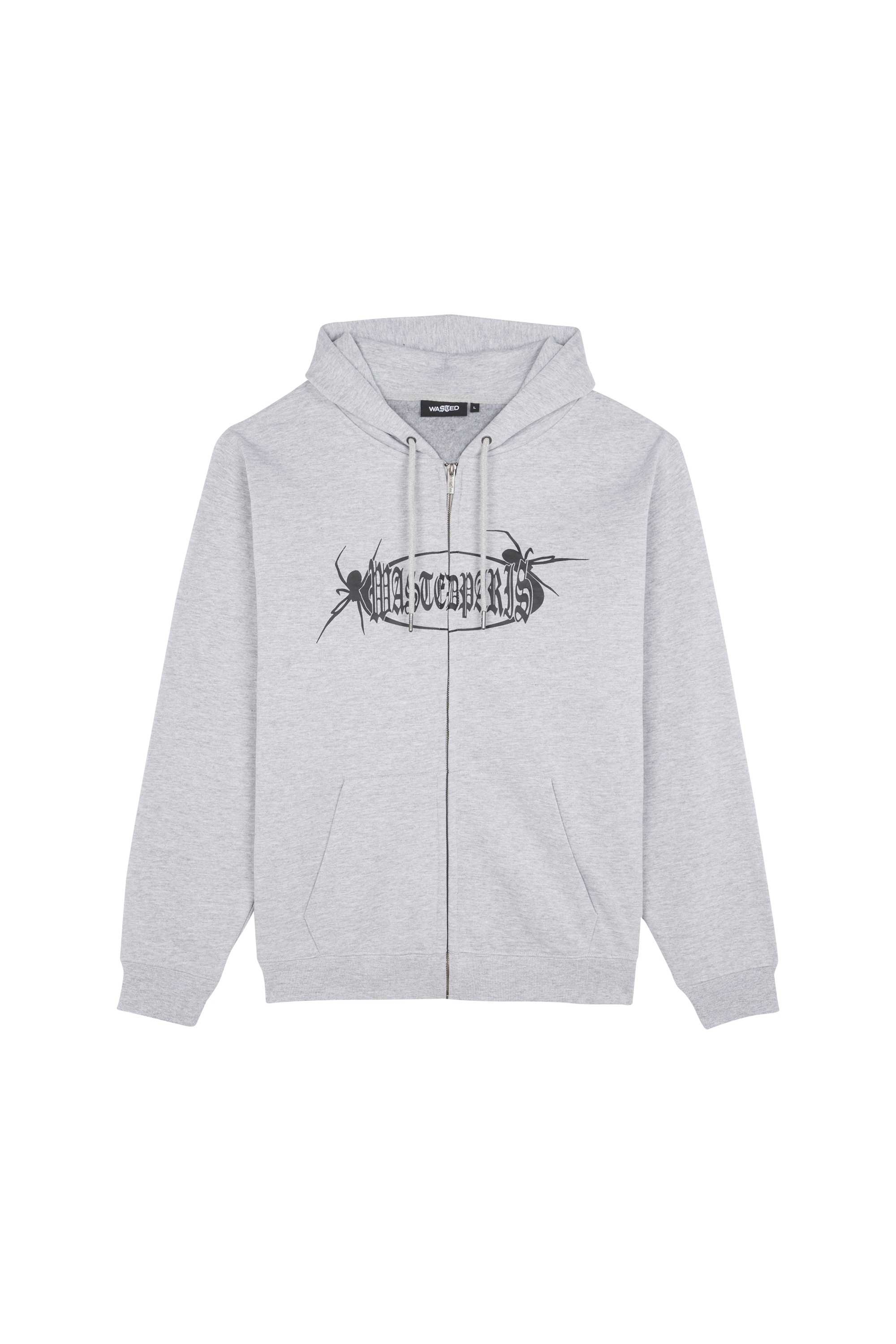WASTED Hoodie zippé HOODIE ZIP BOILER  Gris