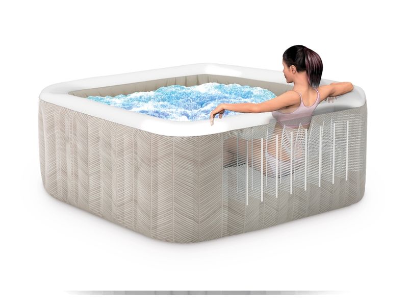 Intex Purespa Chevron Deluxe 193 cm x 193 cm x 71 cm Eleganter und innovativer Whirlpool