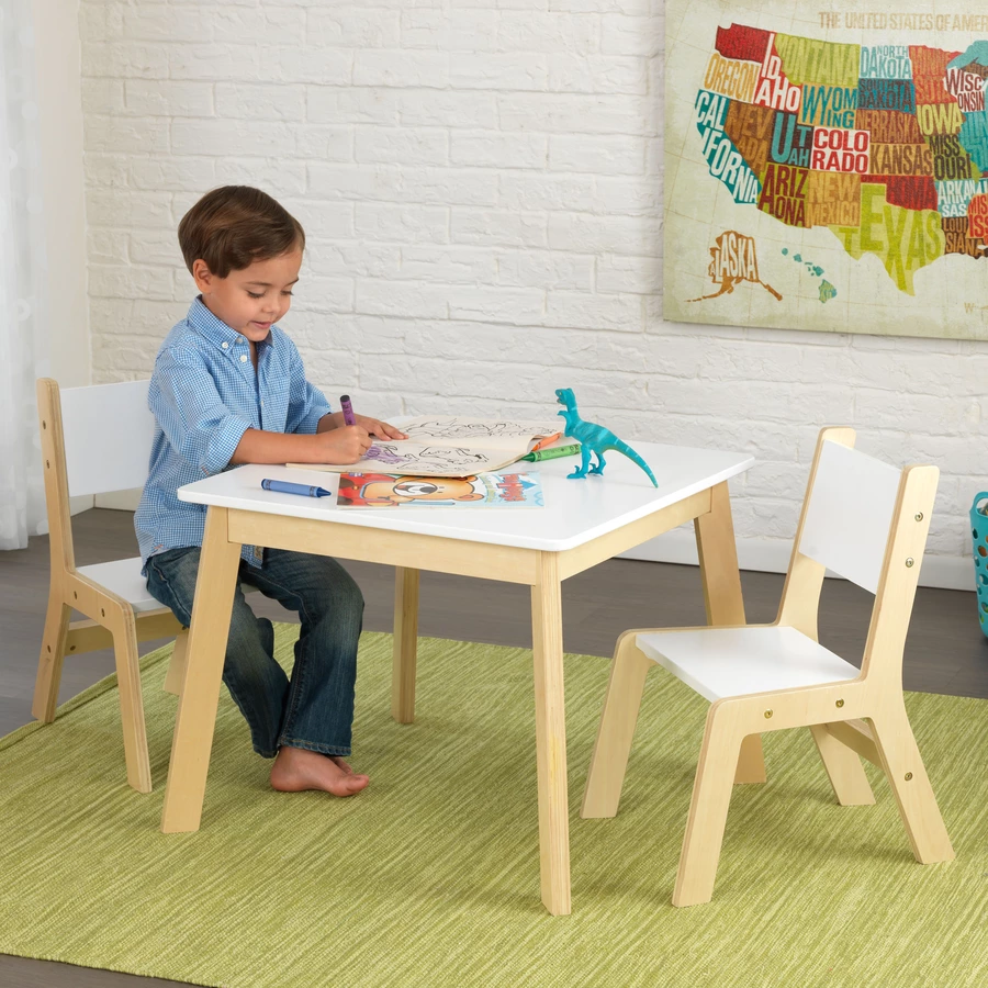 KidKraft® Moderner Tisch mit 2 Stühlen