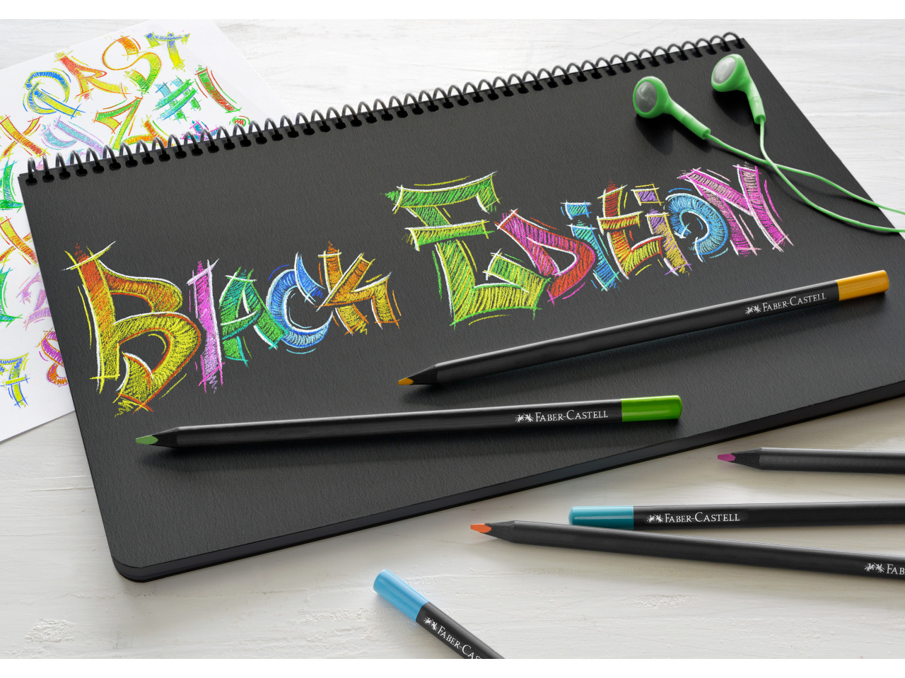 LÁPIS DE COR FABER-CASTELL BLACK EDITION 12 UNIDADES