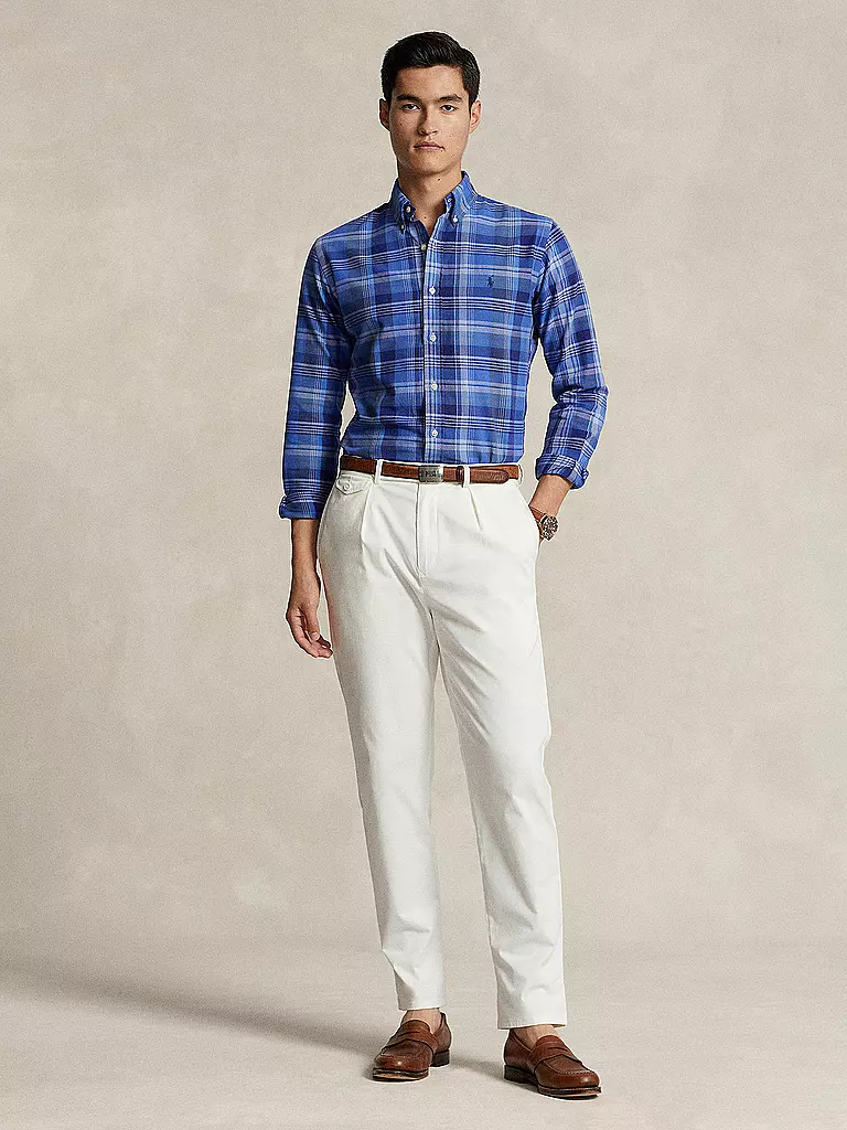 POLO RALPH LAUREN Hemd Slim Fit blau