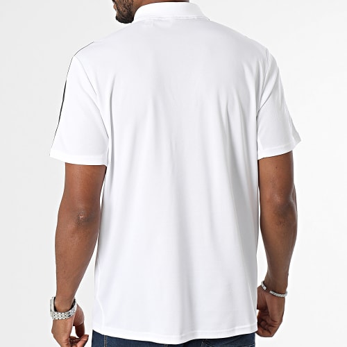 Polo Manches Courtes A Bandes TR-ES Piq 3Polo IB8109 Blanc
