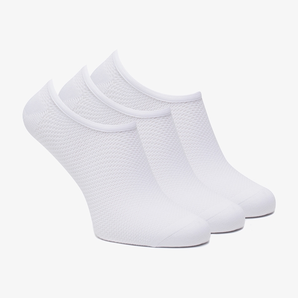 3 paar dames sneakersokken wit