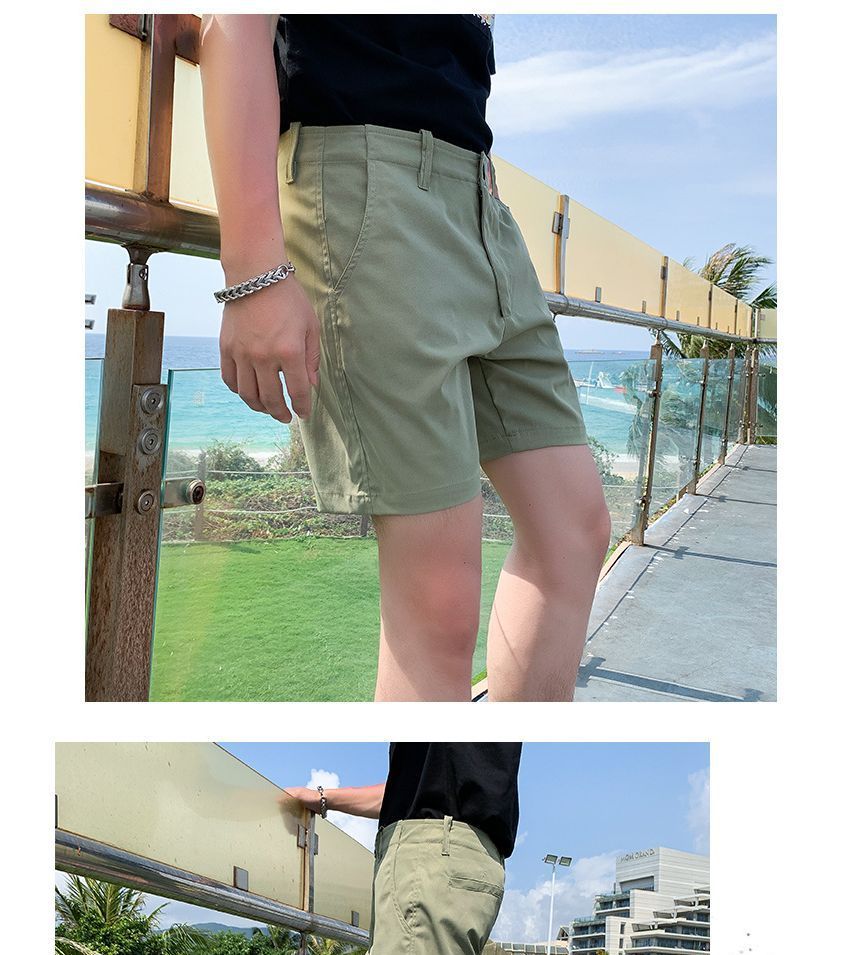 Ninine - Mid Rise Plain Shorts