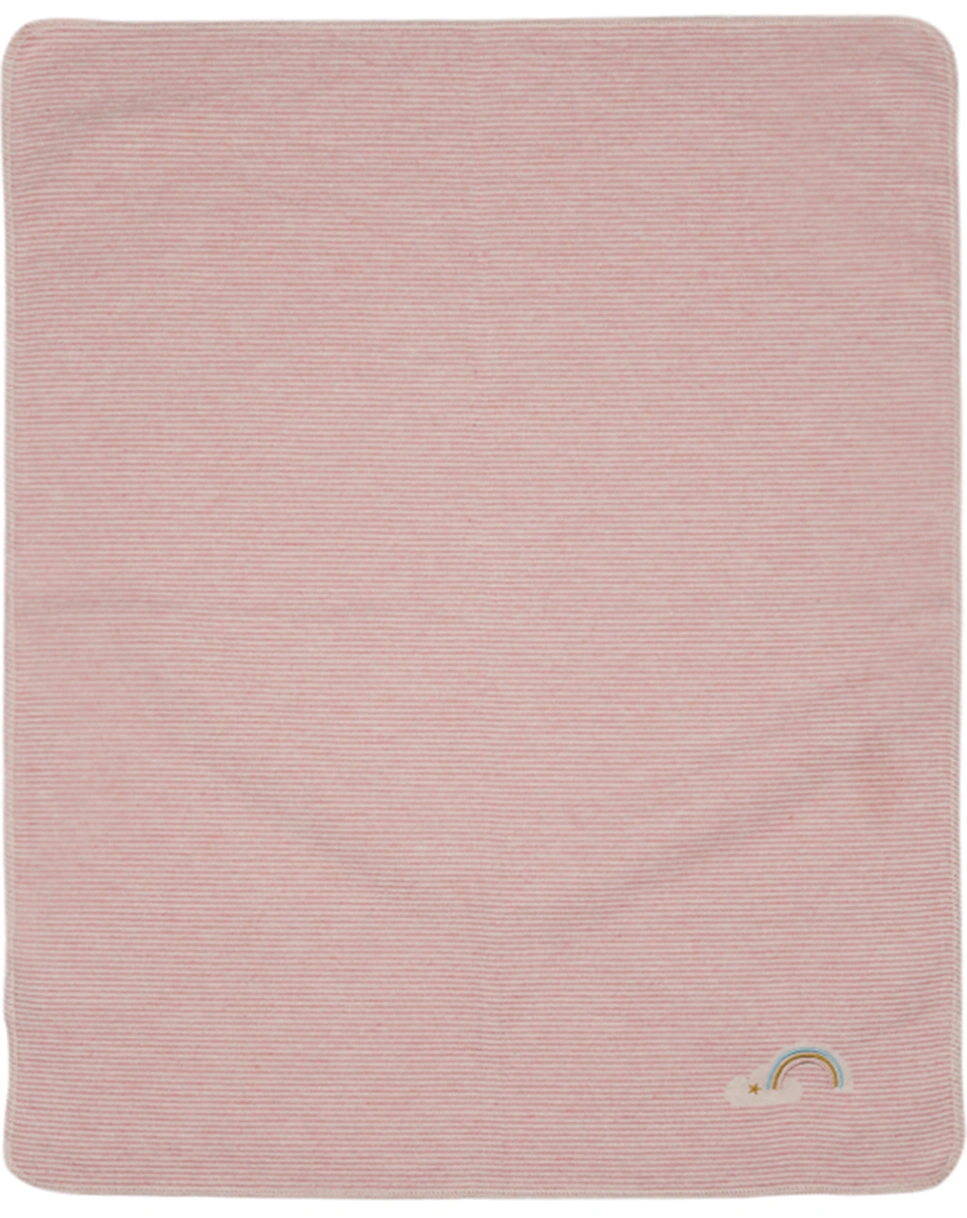 Babydecke JUWEL - REGENBOGEN (70x90) in rosa
