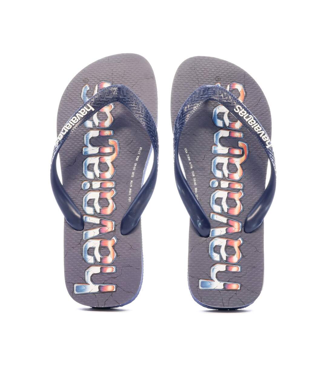 Tongs Marine Homme Havaianas Logomania Print