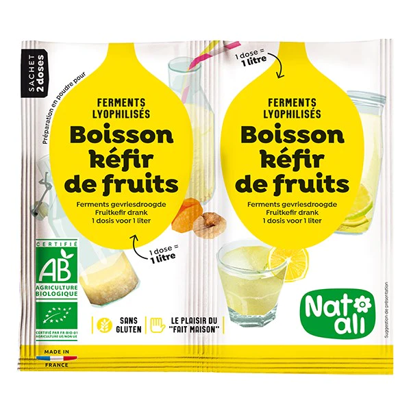 Préparation en poudre pour kéfir de fruits Nat-ali