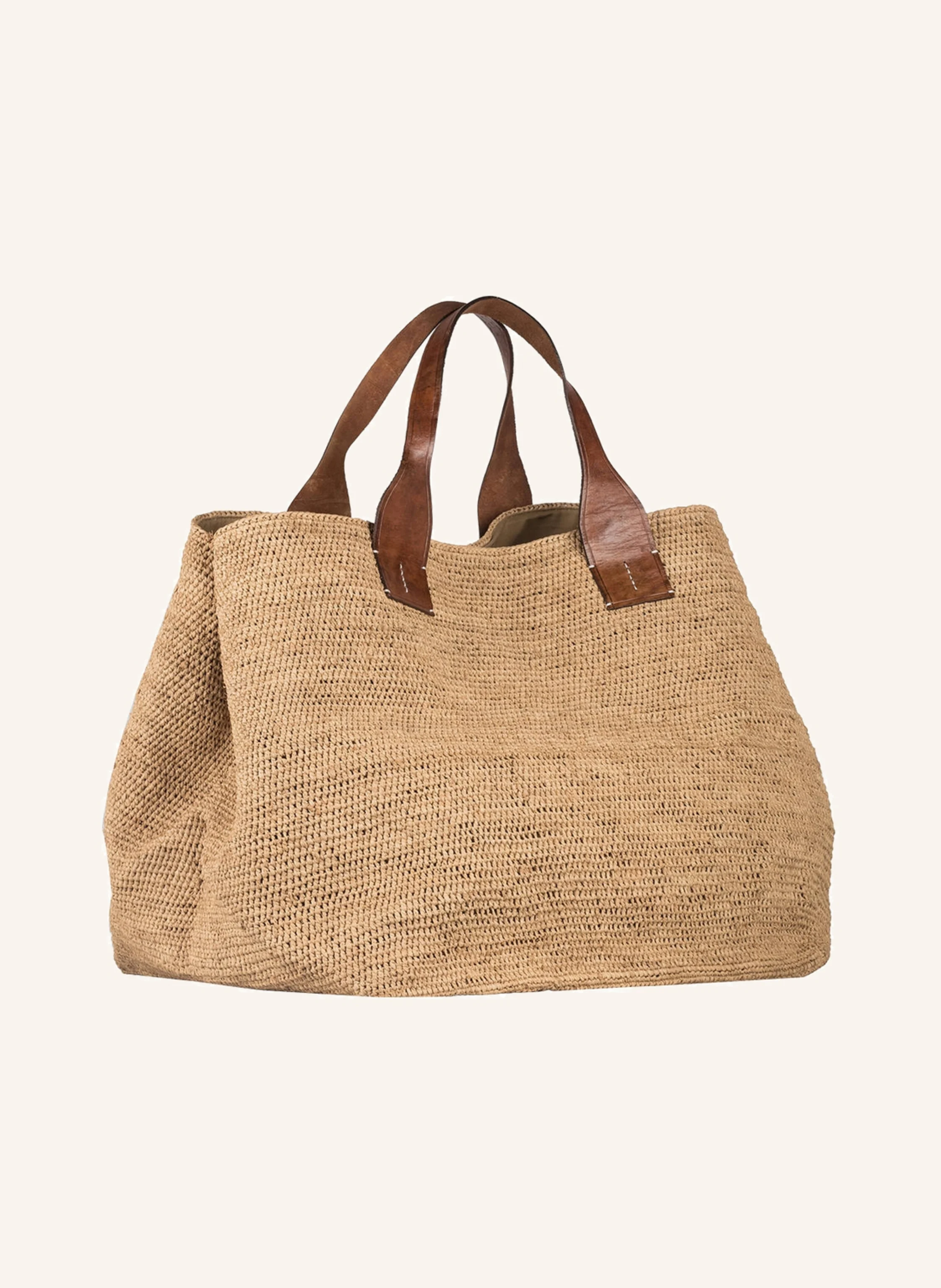 IBELIV Strandtasche RAFFIA XL