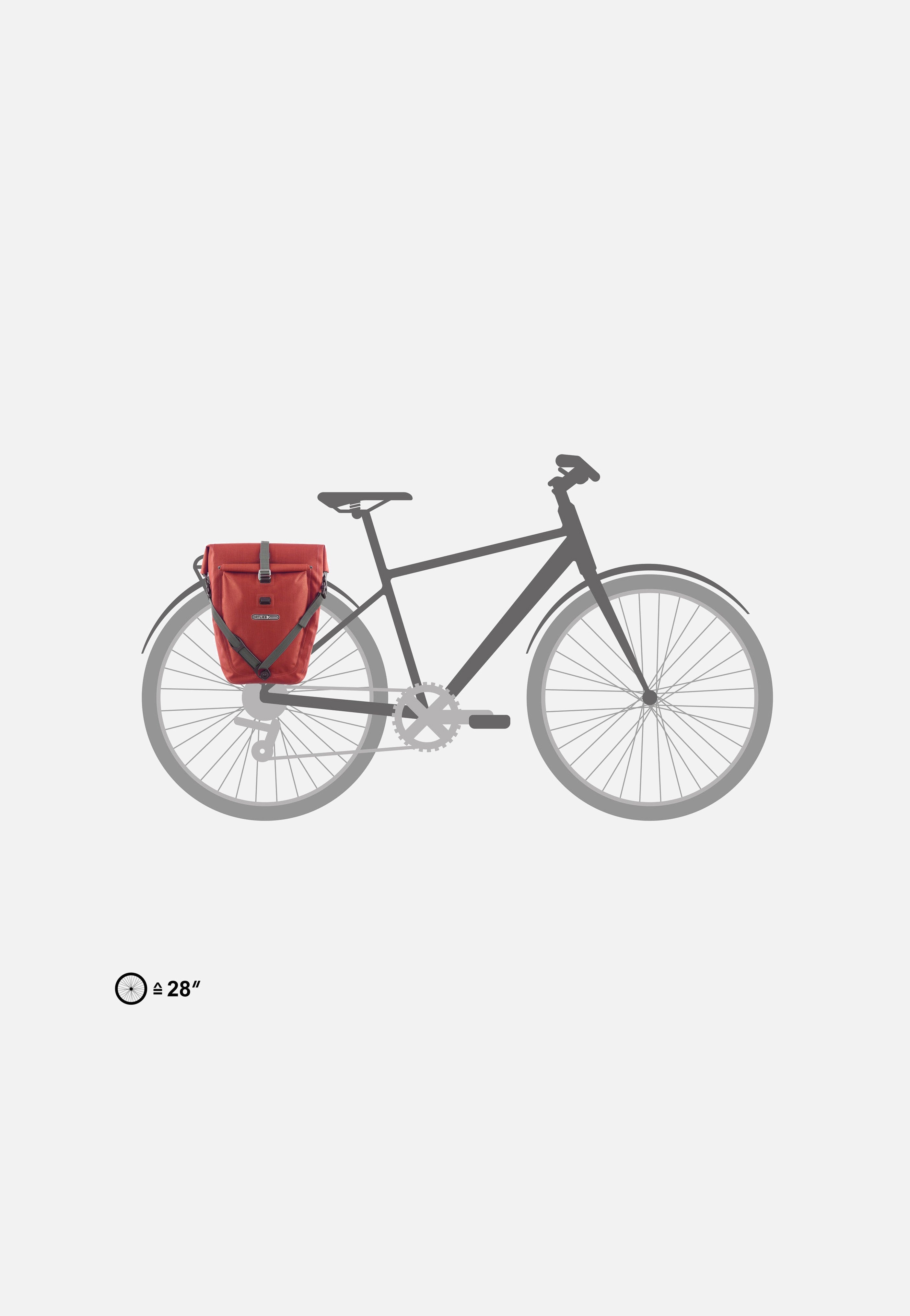 Back-Roller Plus Single QL2.1 Dark Chili - Fahrradtasche