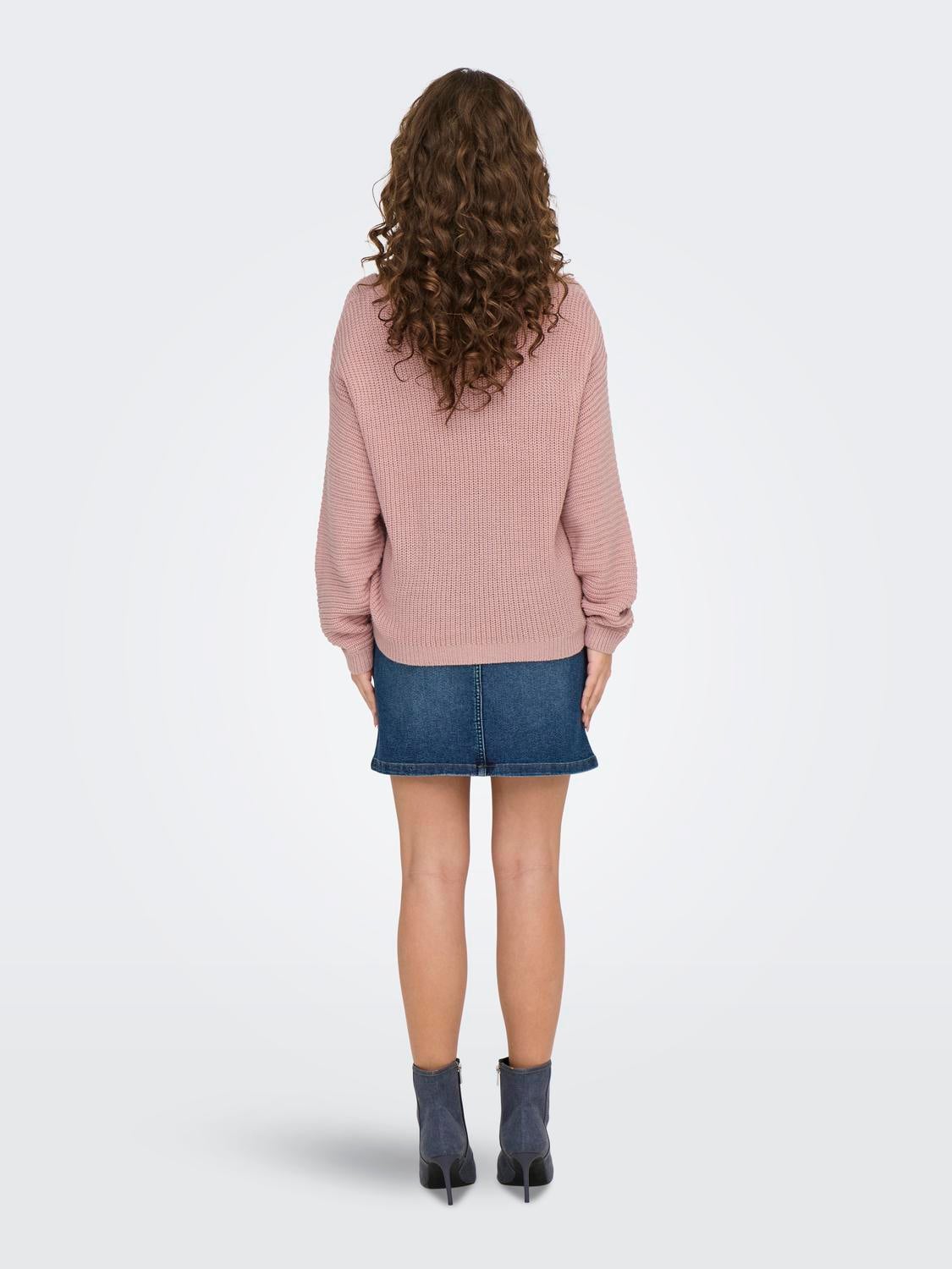 JDYJUSTY Strickpullover Woodrose
