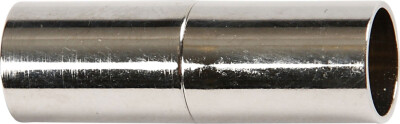 Magnetlås - L 23 MM - Hulstr. 6 MM - Forsølvet - 2 Stk