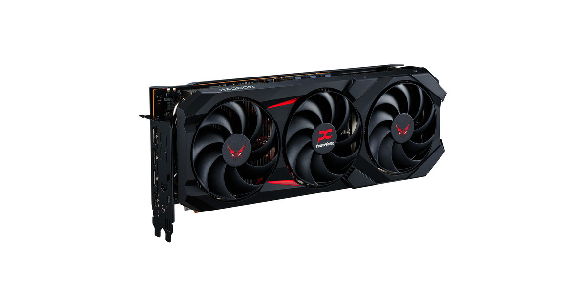 PowerColorRadeon RX 9070 XT Red Devil 16GB OC Backplate Special Edition grafische kaart  (Zwart, RDNA4, GDDR6, 3x DisplayPort, 1x HDMI)