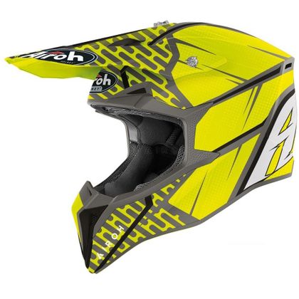 Casque cross Airoh WRAAP - IDOL - YOUTH - Gris
