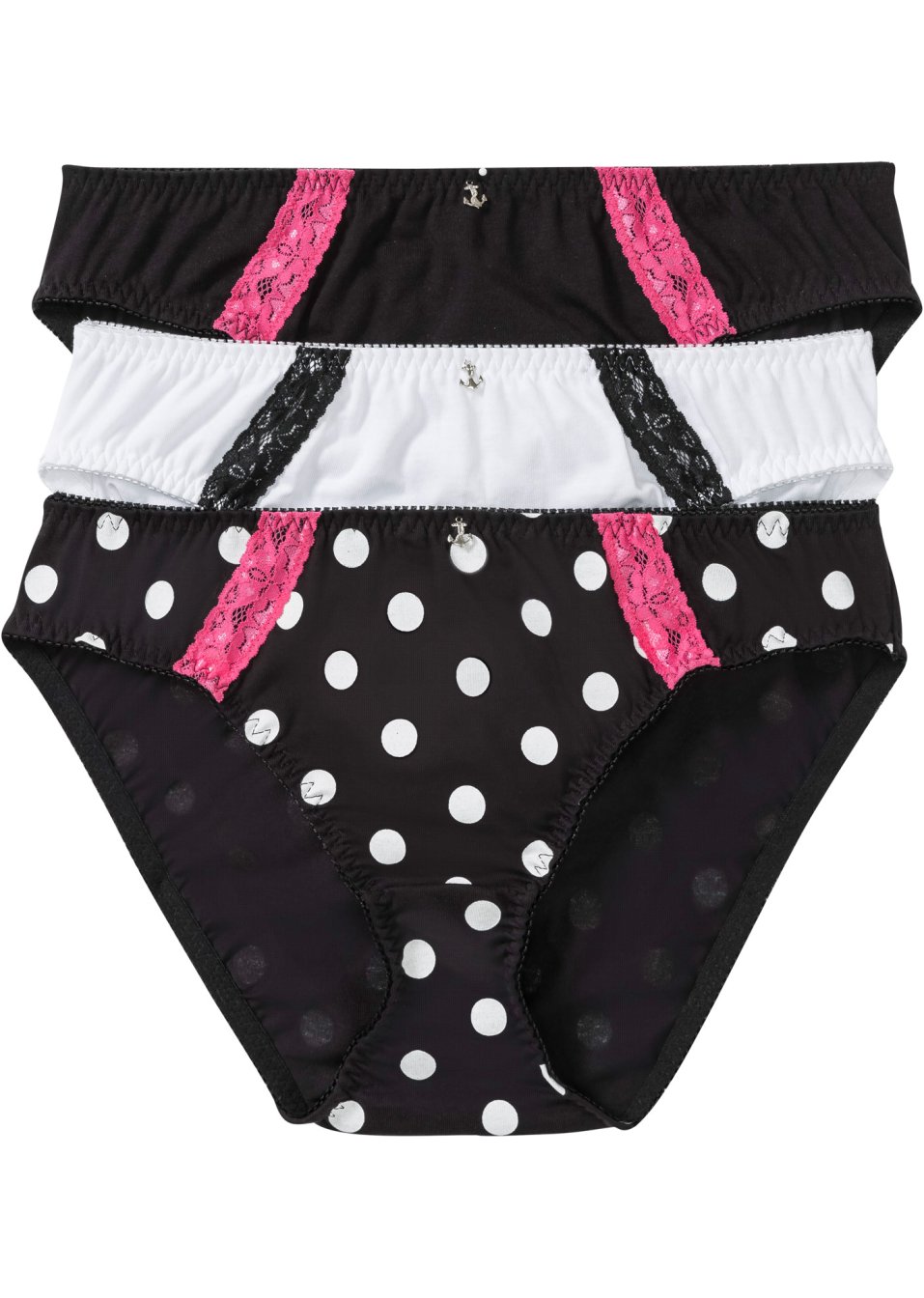 Lot de 3 slips en coton