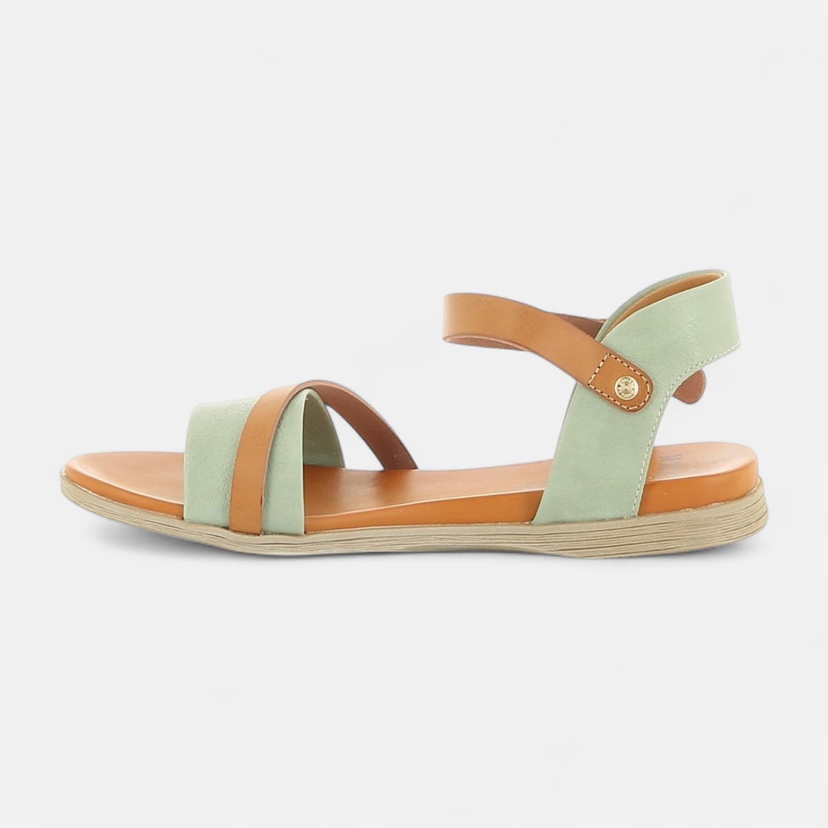 Nu-pieds Femme vert clair