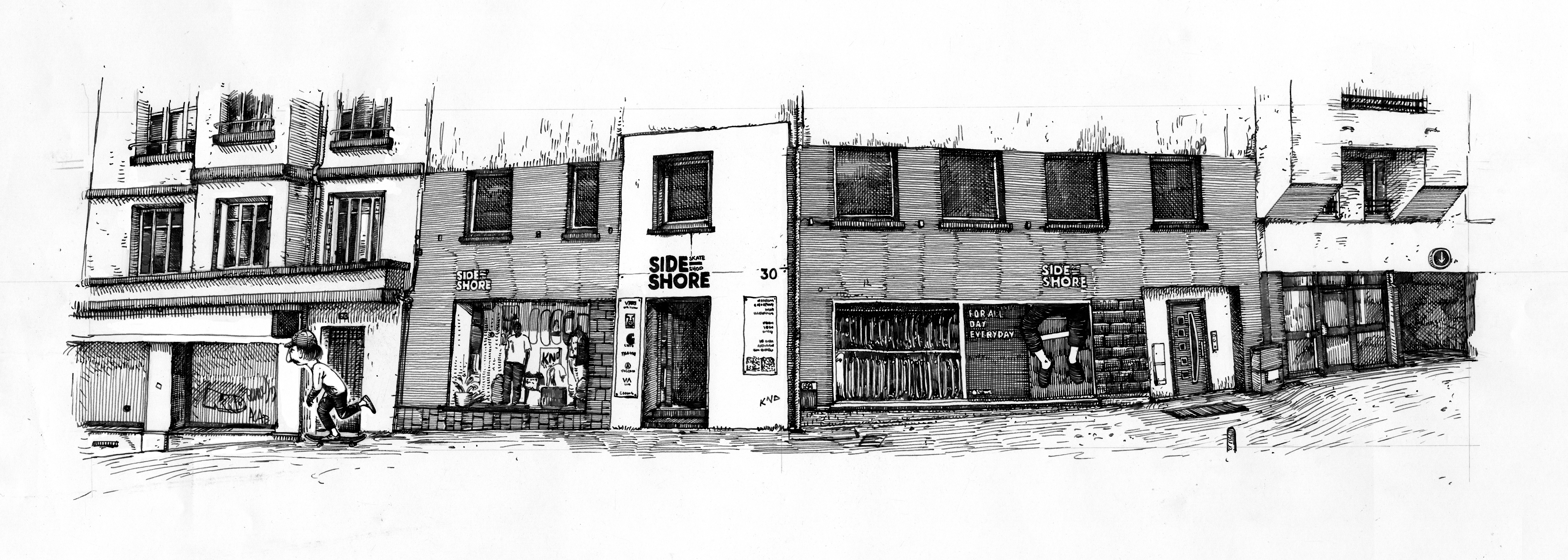Side Shore THIS IS SIDE-SHORE NOW! Deck by Ivan Lemiègre 7.5