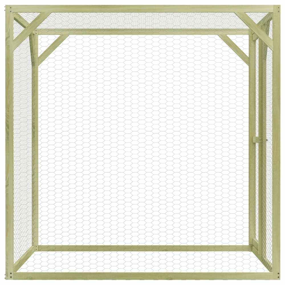 Poulailler 1,5 x 1,5 x 1,5 m pinède imprégnée
