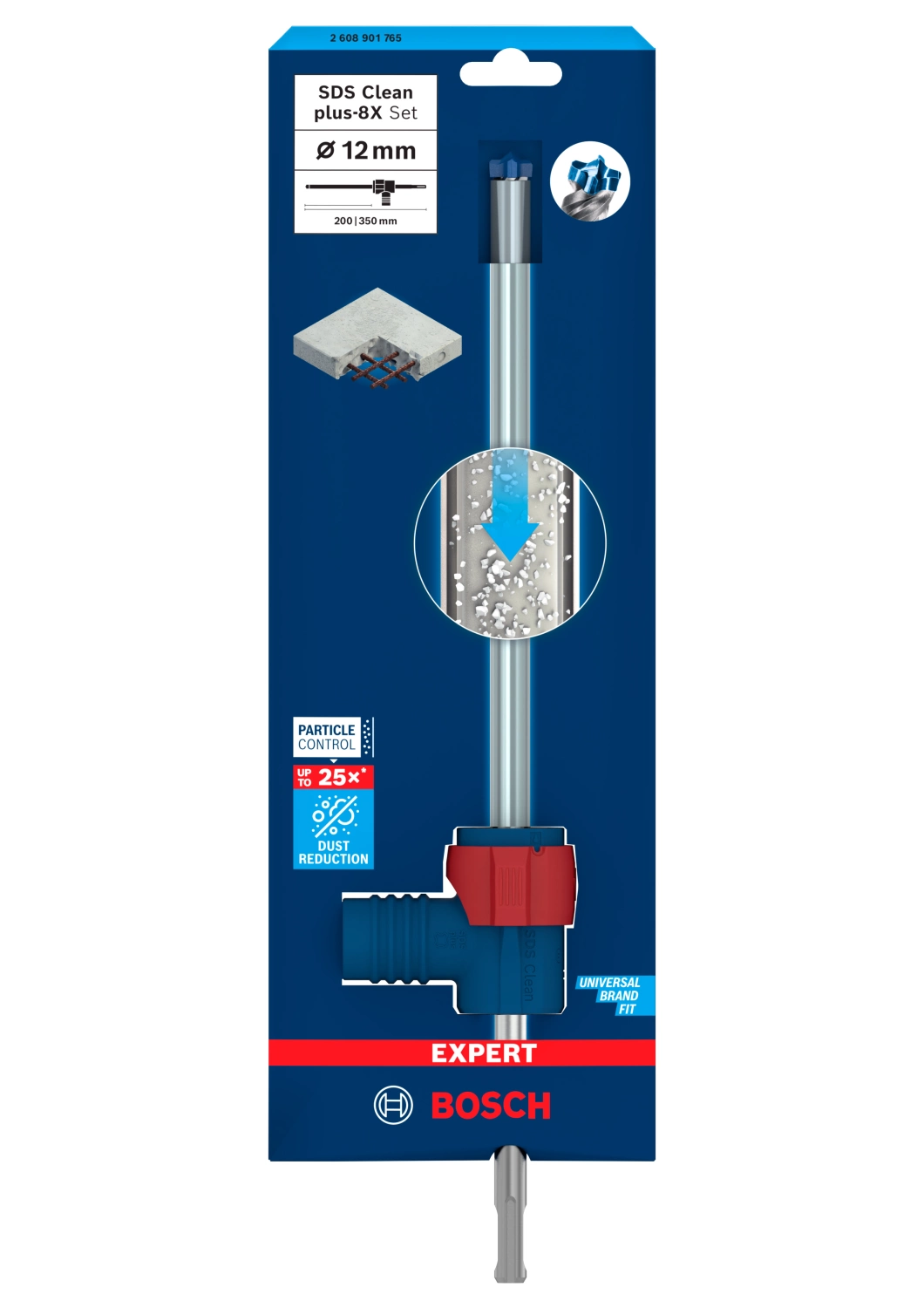 Bosch 2608901765 EXPERT Hamerboor SDS Clean SDS plus-8X - 12x200x350mm met connector