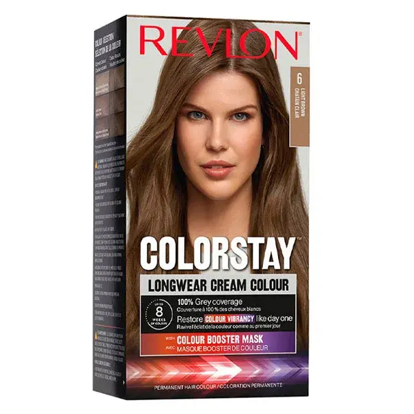Revlon Colorstay Coloração Permanente N°6 Castanho Claro 165ml
