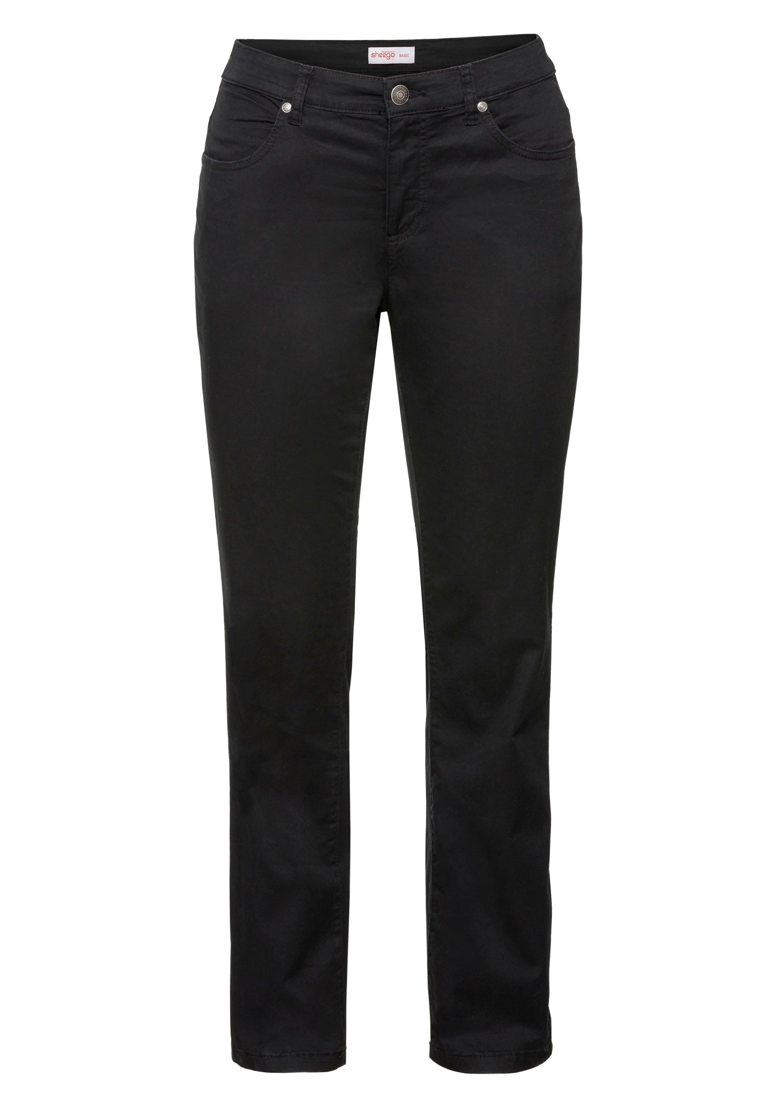 Gerade Hose aus Baumwoll-Twill