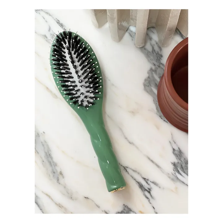 La Bonne Brosse La Petite Brosse L'Indispensable Douceur N°03 - cuir chevelu sensible | Vert amande