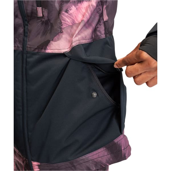 Veste de ski ROXY PRESENCE PARKA SNJT TRUE BLACK PANSY PANSY