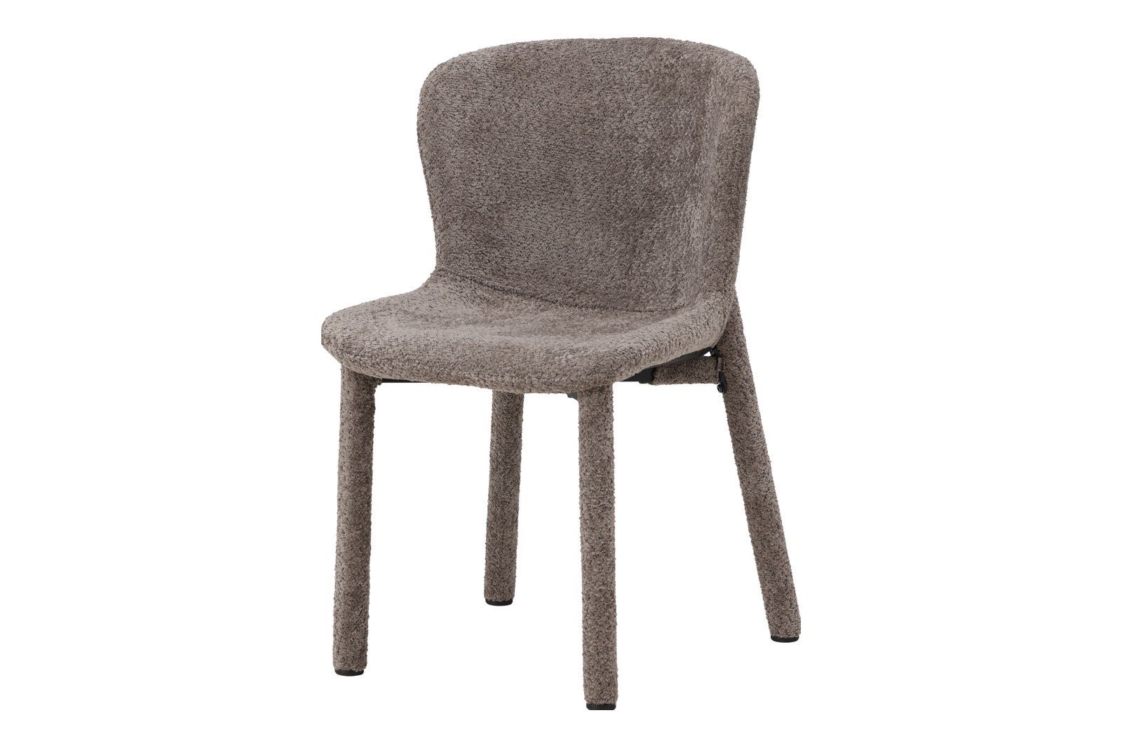 Astoria Spisestol. Sett av 2. Sett av 2. Brun bouclé med brun bouclé ben.