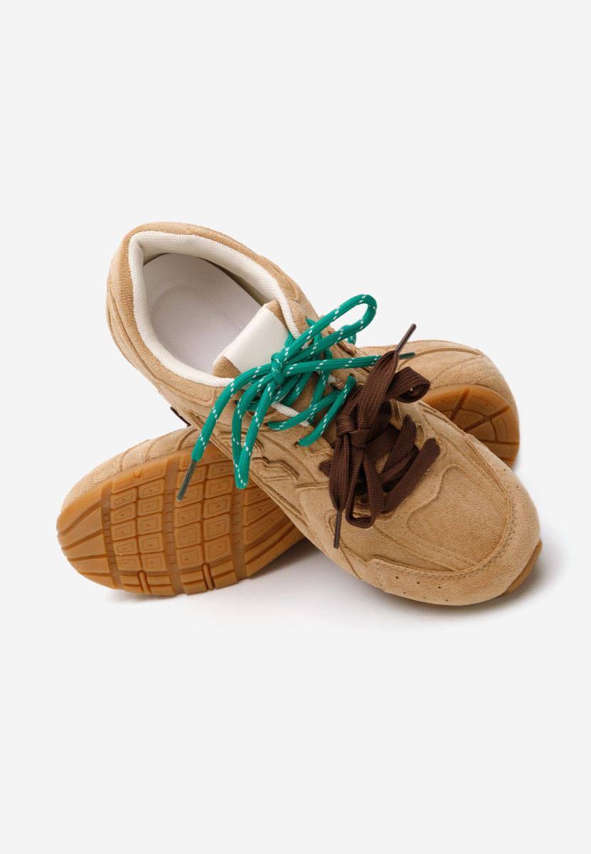 Baskets pour femme kaki Sheila