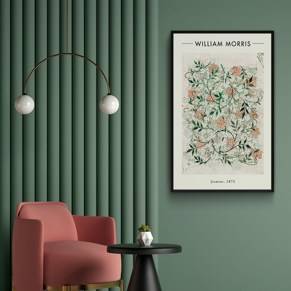 Walljar plexiglas schilderij - William Morris - Jasmine Plexiglas schilderij - 50 x 70 cm