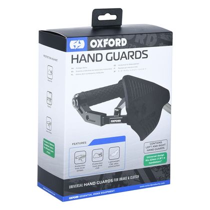 Protection levier Oxford Premium Aluminium avec protège mains Universel - Noir