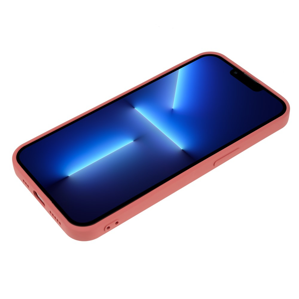 iPhone 13 Pro Gummi Case Hülle mit Kameraschutz - Korall Rot (Matt)