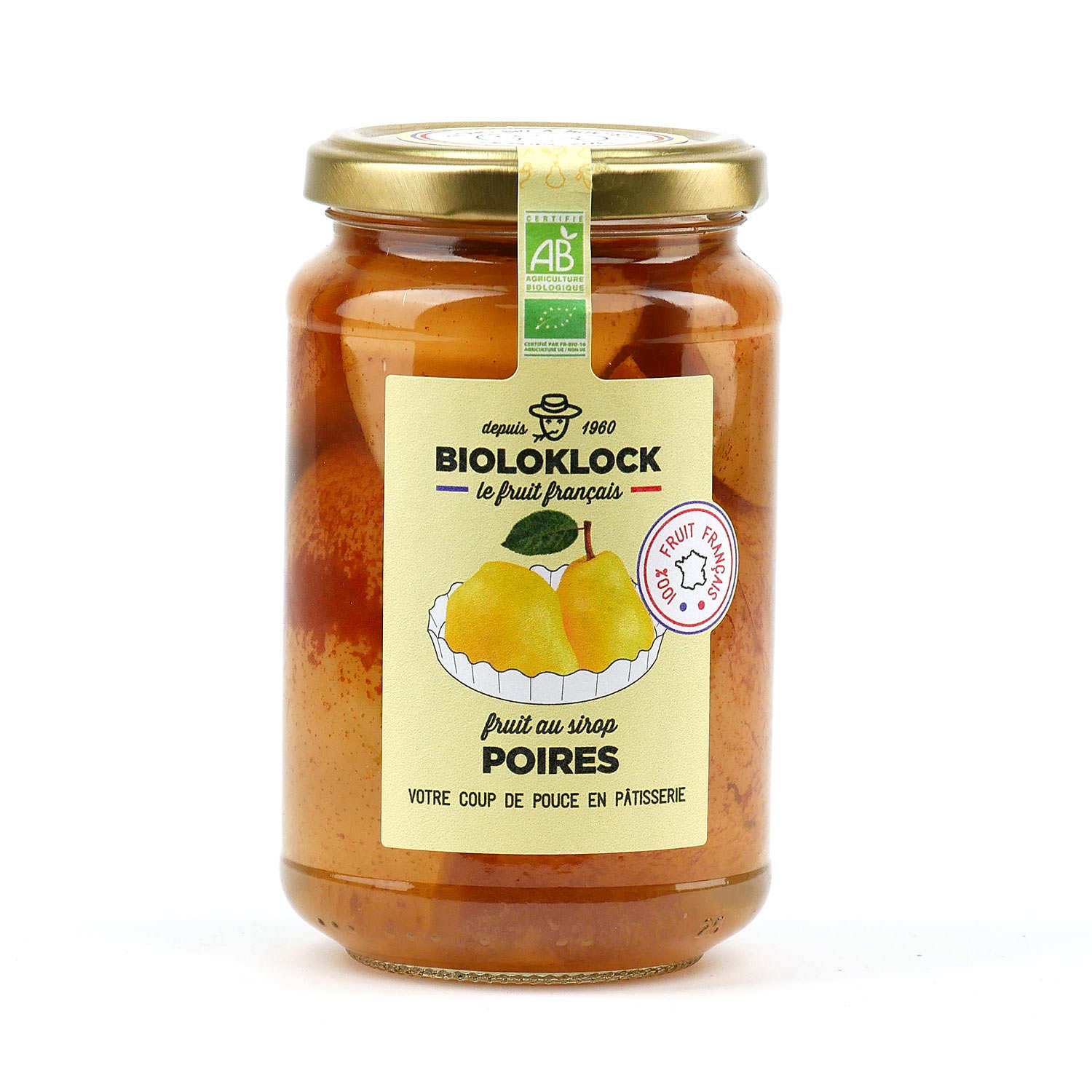 Poires bio au sirop - Fabrication artisanale