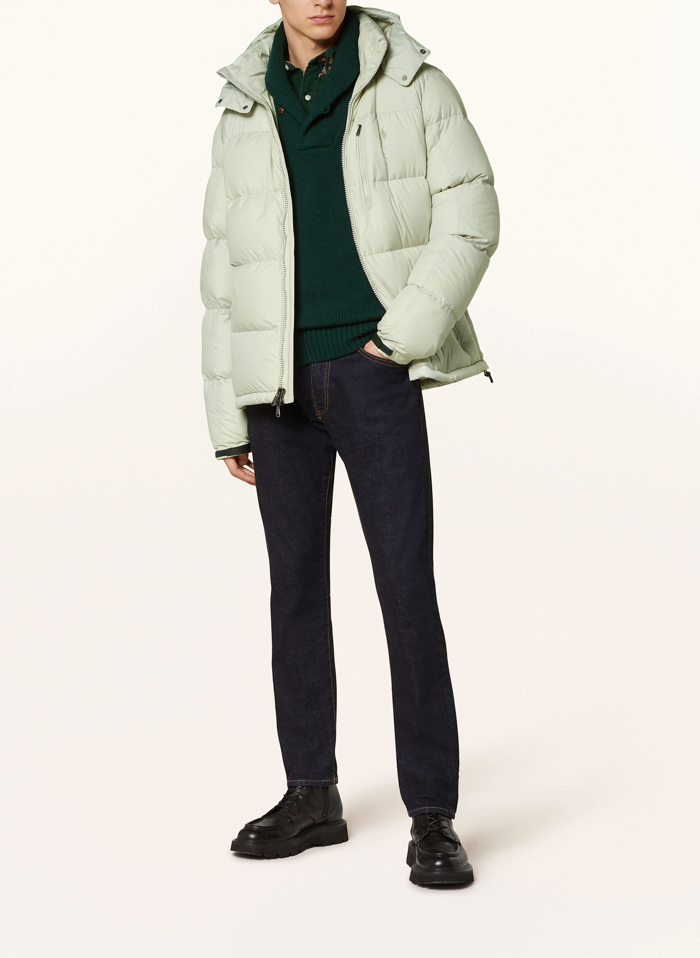 POLO RALPH LAUREN Daunenjacke mit abnehmbarer Kapuze